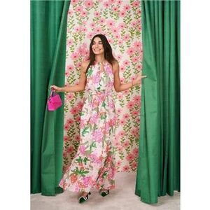 Cece Womens Georgette Floral Print Maxi Dress NWT Size 10